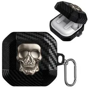 for Samsung Galaxy Buds 4 Pro Case/Galaxy Bud 4 Cover Skull Gold | Funny 3D Skeleton Carbon Fiber Shockproof Cover with Keychain, Gothic Boys Men Earbuds Case for Galaxy Bud 4/ Buds 4 Pro for Samsung Galaxy Buds 4 Pro Case/Galaxy Bud 4 Cover Skull Gold | Funny 3D Skeleton Carbon Fiber Shockproof Cover with Keychain, Gothic Boys Men Earbuds Case for Galaxy Bud 4/ Buds 4 Pro