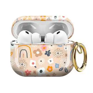 Cute Case Cover Compatible with AirPod Pro 3 Generation(2025), Shockproof for Women & Girls with Cute Golden Round Buckle Protective, Anti-Drop Design(Cute Flowers) Cute Case Cover Compatible with AirPod Pro 3 Generation(2025), Shockproof for Women & Girls with Cute Golden Round Buckle Protective, Anti-Drop Design(Cute Flowers)