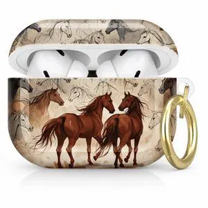 Compatible with AirPod Pro 2nd/1st Generation Case Cover with Key Chain,Full Protective Shockproof Wireless Headphone Case for Airpod Pro 2023/2022/2019(Horse Sketches Artistic) Compatible with AirPod Pro 2nd/1st Generation Case Cover with Key Chain,Full Protective Shockproof Wireless Headphone Case for Airpod Pro 2023/2022/2019(Horse Sketches Artistic)