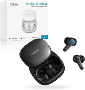M3 3 in 1 Translation Earbuds, 144 Languages Translator Earbuds Real Time, Offline Translator Headphones No Subscription for Global Travel & Off-Grid Exploration (Black) M3 3 in 1 Translation Earbuds, 144 Languages Translator Earbuds Real Time, Offline Translator Headphones No Subscription for Global Travel & Off-Grid Exploration (Black)