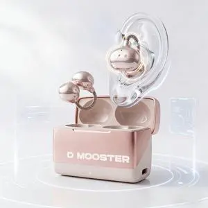 Dmooster D95 Open Ear Clip-On Bluetooth 6.0 Headphones, Sport Earbuds Pink | Wireless Headphones,Immersive Sound,Creative Design Clip-on Open Ear Wireless Earbuds,Bluetooth 6.0,IPX6 Waterproof Dmooster D95 Open Ear Clip-On Bluetooth 6.0 Headphones, Sport Earbuds Pink | Wireless Headphones,Immersive Sound,Creative Design Clip-on Open Ear Wireless Earbuds,Bluetooth 6.0,IPX6 Waterproof