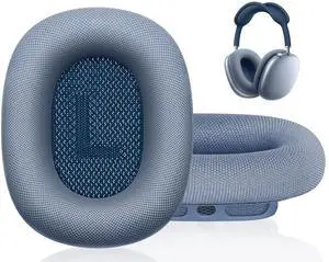 Fabric Ear Pads for AirPods Max Headphone Magnetic Blue Fabric Ear Pads for AirPods Max Headphone Magnetic Blue