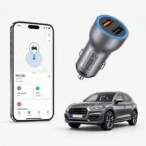Grey Car GPS Tracker for Vehicles, 2 in 1 Cigarette Lighter Locator with Dual USB Ports, Plug & Play Vehicle Location Tracker Compatible with Apple Find My, No Monthly Fee No SIM Card, Gray (iOS Only) Grey Car GPS Tracker for Vehicles, 2 in 1 Cigarette Lighter Locator with Dual USB Ports, Plug & Play Vehicle Location Tracker Compatible with Apple Find My, No Monthly Fee No SIM Card, Gray (iOS Only)