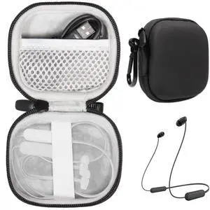Case for Sony WI-XB400, C300, C200, C100 Wireless in-Ear Bluetooth Headphones (Black) Case for Sony WI-XB400, C300, C200, C100 Wireless in-Ear Bluetooth Headphones (Black)