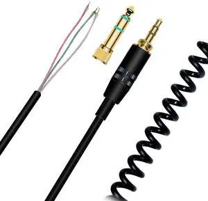 Extension Spring Relief Coiled Audio Cable for Sony MDR-7506 7509 MDR-V6 V600 V700 V900 ATH-M50 Headphones Extension Spring Relief Coiled Audio Cable for Sony MDR-7506 7509 MDR-V6 V600 V700 V900 ATH-M50 Headphones