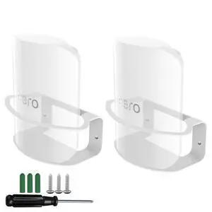 Metal Wall Mount for eero Pro 7, Heavy-Duty Metal Bracket, Secure Cable Management, Includes Screws & Screwdriver, Easy Installation, Compatible with eero 7 Pro Mesh System (2 Pack) Metal Wall Mount for eero Pro 7, Heavy-Duty Metal Bracket, Secure Cable Management, Includes Screws & Screwdriver, Easy Installation, Compatible with eero 7 Pro Mesh System (2 Pack)