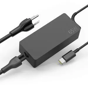 65W USB-C Laptop Charger, Chromebook Charger Compatible with Lenovo Chromebook C330 S330 100e 300e 500e Yoga C930 C940 720 ThinkPad T480 T490 T570 T580 with 5.9ft DC USB C Charging Cable 65W USB-C Laptop Charger, Chromebook Charger Compatible with Lenovo Chromebook C330 S330 100e 300e 500e Yoga C930 C940 720 ThinkPad T480 T490 T570 T580 with 5.9ft DC USB C Charging Cable