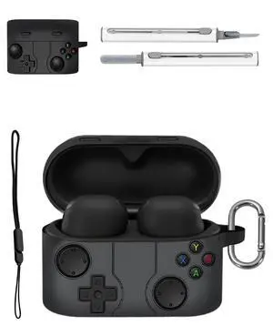 Case for Sony WF-1000XM6 - Silicone Protective Cover, Full-Body Protection with Scratch Protection, Anti-Shockproof, Includes Cleaning Kit & Lanyard (Black Game Console) Case for Sony WF-1000XM6 - Silicone Protective Cover, Full-Body Protection with Scratch Protection, Anti-Shockproof, Includes Cleaning Kit & Lanyard (Black Game Console)