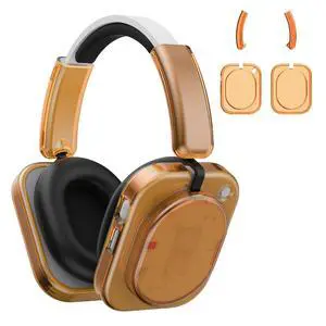 for Nothing Headphone (1) Shell Cover Protector, TPU Ear Cup Cover and PC Headband Compatible with Nothing Headphone (1),Anti-Scratch Ear Cap Headband Protective Accessories (Clear Orange) for Nothing Headphone (1) Shell Cover Protector, TPU Ear Cup Cover and PC Headband Compatible with Nothing Headphone (1),Anti-Scratch Ear Cap Headband Protective Accessories (Clear Orange)