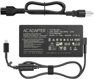 150W Laptop Charger Compatible with ASUS V16 Gaming Laptop V3607VU-DS76 V3607VJ-DS76 V3607VM-ES74, 20V 7.5A Rectangle Conn AC Power Supply Adapter Cord 150W Laptop Charger Compatible with ASUS V16 Gaming Laptop V3607VU-DS76 V3607VJ-DS76 V3607VM-ES74, 20V 7.5A Rectangle Conn AC Power Supply Adapter Cord