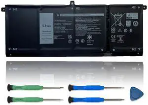 H5CKD Laptop Battery, 15V 53Wh 3360mAh Compatible with Dell Vostro 5300 5401 5501 Latitude 3410 3510 Inspiron 5300 5401 5408 5501 5508 5400 7405 7300 7500 2-in-1 Silver Series 07T8CD H5CKD Laptop Battery, 15V 53Wh 3360mAh Compatible with Dell Vostro 5300 5401 5501 Latitude 3410 3510 Inspiron 5300 5401 5408 5501 5508 5400 7405 7300 7500 2-in-1 Silver Series 07T8CD