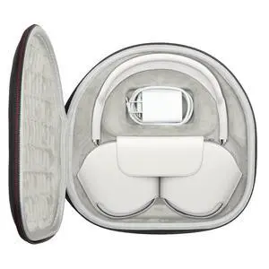 All-in-one Hard Travel Case for Apple AirPods Max Wireless Over-Ear Headphones, Compatible with Original Apple Smart Case Charge Cables,Slim Organizer Hard Shell Bag with Sleep Mode (Black) All-in-one Hard Travel Case for Apple AirPods Max Wireless Over-Ear Headphones, Compatible with Original Apple Smart Case Charge Cables,Slim Organizer Hard Shell Bag with Sleep Mode (Black)