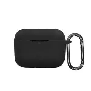 Cover for Marshall Motif II ANC Case - Silicone Cover for Earbuds Charging Case - Protective Headphone Holder with Carabiner Clip - Black Cover for Marshall Motif II ANC Case - Silicone Cover for Earbuds Charging Case - Protective Headphone Holder with Carabiner Clip - Black