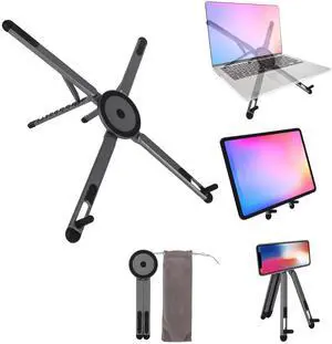 Multifunctional Magnetic Phone Stand, 8-Level Adjustable Height 4 in 1 Magnet Laptop Stand Foldable Portable Device Holder Compatible with Phone Laptops Tablets Desk & Car Use Accessories Multifunctional Magnetic Phone Stand, 8-Level Adjustable Height 4 in 1 Magnet Laptop Stand Foldable Portable Device Holder Compatible with Phone Laptops Tablets Desk & Car Use Accessories
