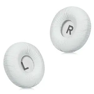 Replacement Ear Pads for JBL Tune 600BTNC/660NC/T600BT/670NC - Protein Leather (Textured PU Leather) with Memory Foam - White Replacement Ear Pads for JBL Tune 600BTNC/660NC/T600BT/670NC - Protein Leather (Textured PU Leather) with Memory Foam - White