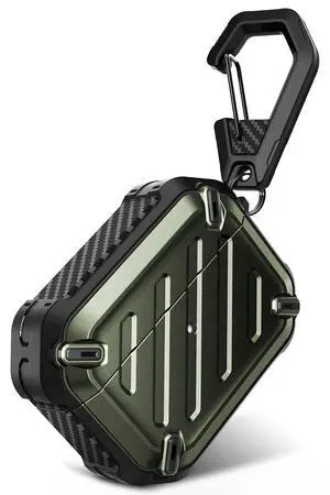 for Airpods Pro Case (2023/2022 / 2019) with Carabiner, DarkGreen | Military-Grade Drop Protection, Anti-Scratch Hard Shell Cover for AirPods Pro 1st / 2nd, Supports Wireless Charging, UB Pro for Airpods Pro Case (2023/2022 / 2019) with Carabiner, DarkGreen | Military-Grade Drop Protection, Anti-Scratch Hard Shell Cover for AirPods Pro 1st / 2nd, Supports Wireless Charging, UB Pro