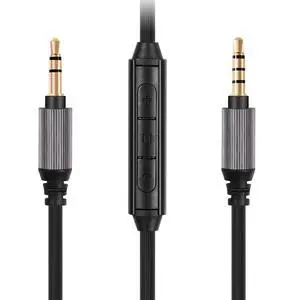 WH-1000XM5 Audio Cable Compatible with Sony WH-1000XM4/XM3 MDR-1AM2 Technica ATH-M50xBT ATH-ANC7B Headphones,in-line mic Control Extension Aux Cord 4.9ft w/mic WH-1000XM5 Audio Cable Compatible with Sony WH-1000XM4/XM3 MDR-1AM2 Technica ATH-M50xBT ATH-ANC7B Headphones,in-line mic Control Extension Aux Cord 4.9ft w/mic