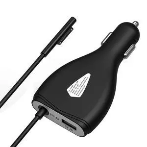 Surface Car Charger, 70W 15V 4A Power Supply | for Microsoft Surface Pro 5/Pro 6/Pro 7/Pro 8/Pro X, Surface Book, Surface Go, Surface Laptop with 5V 2A USB Charging Port Surface Car Charger, 70W 15V 4A Power Supply | for Microsoft Surface Pro 5/Pro 6/Pro 7/Pro 8/Pro X, Surface Book, Surface Go, Surface Laptop with 5V 2A USB Charging Port