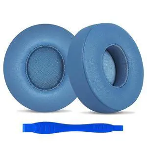 Replacement Ear Pads for Beats Solo 4 Wireless Headphones-Blue | Soft Protein Leather Memory Foam Ear Cushions with Strong Adhesive Backing, Comfortable Fit for Long Listening Sessions Replacement Ear Pads for Beats Solo 4 Wireless Headphones-Blue | Soft Protein Leather Memory Foam Ear Cushions with Strong Adhesive Backing, Comfortable Fit for Long Listening Sessions