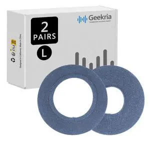 2 Pairs Knit Headphones Ear Covers - Product Safety Certified - Washable & Stretchable Earcup Protectors for Large Over-Ear Headsets, Sweat Pads for Gaming (Size L/Blue) 2 Pairs Knit Headphones Ear Covers - Product Safety Certified - Washable & Stretchable Earcup Protectors for Large Over-Ear Headsets, Sweat Pads for Gaming (Size L/Blue)
