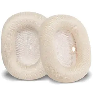 Ear Cushions Earpads for AirPods Max 1 & 2, Star Light | Upgraded Super Magnetic Snap, Mesh Fabric, Simple Quick Install, Noise Isolation, Enhanced Durability, Ergonomic, Acoustic Ac Ear Cushions Earpads for AirPods Max 1 & 2, Star Light | Upgraded Super Magnetic Snap, Mesh Fabric, Simple Quick Install, Noise Isolation, Enhanced Durability, Ergonomic, Acoustic Ac