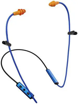 Bluetooth Earplug Headphones, Neckband Wireless Work Earbuds, Noise Reduction Ear Plugs with 20 Hour Battery, Sweatproof in-Ear Earphones with Mic and Controls, for Work Construction Safety Bluetooth Earplug Headphones, Neckband Wireless Work Earbuds, Noise Reduction Ear Plugs with 20 Hour Battery, Sweatproof in-Ear Earphones with Mic and Controls, for Work Construction Safety