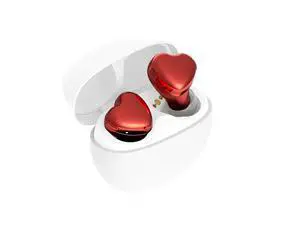 TE-I3 Cute Heart-Shaped Wireless Earbuds for Small Ears with Clear Hard Case, Bluetooth 5.3, Up to 23 Hours Playtime, IPX4 Waterproof, Multipoint Connection, Ambient Sound, Bulid in Mic (Red) TE-I3 Cute Heart-Shaped Wireless Earbuds for Small Ears with Clear Hard Case, Bluetooth 5.3, Up to 23 Hours Playtime, IPX4 Waterproof, Multipoint Connection, Ambient Sound, Bulid in Mic (Red)