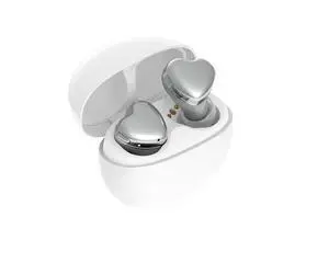 TE-I3 Cute Heart-Shaped Wireless Earbuds for Small Ears with Clear Hard Case, Bluetooth 5.3, Up to 23 Hours Playtime, IPX4 Waterproof, Multipoint Connection, Ambient Sound, Bulid in Mic (Silver) TE-I3 Cute Heart-Shaped Wireless Earbuds for Small Ears with Clear Hard Case, Bluetooth 5.3, Up to 23 Hours Playtime, IPX4 Waterproof, Multipoint Connection, Ambient Sound, Bulid in Mic (Silver)