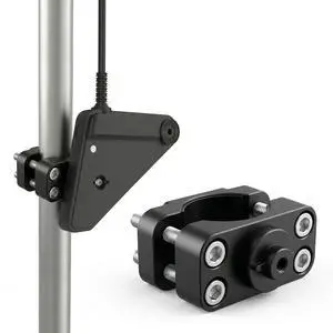 Adjustable Transducer Pole Clamp Mount Compatible with Lowrance Eagle Eye 9, Fits Round Pole Adjustable Transducer Pole Clamp Mount Compatible with Lowrance Eagle Eye 9, Fits Round Pole
