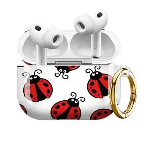Compatible with AirPod Pro 3 Case 2025,Shockproof Protective Cover with Keychain,Multi-Theme Graphic Design Shell for Men Women,Ideal for Gym&Travel(Ladybug Red Black White Background) Compatible with AirPod Pro 3 Case 2025,Shockproof Protective Cover with Keychain,Multi-Theme Graphic Design Shell for Men Women,Ideal for Gym&Travel(Ladybug Red Black White Background)