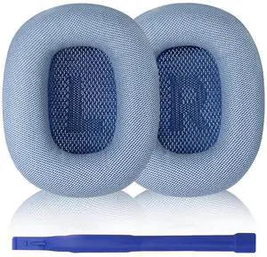 AirPods Max Headphone Earpads, Protein Leather Replacement Ear Pads, Noise Reduction Mode & Transparency Mode Sound Closer to The Original Version (Sky Blue) AirPods Max Headphone Earpads, Protein Leather Replacement Ear Pads, Noise Reduction Mode & Transparency Mode Sound Closer to The Original Version (Sky Blue)