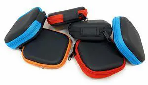 Bulk 24 Pack Square Hard Foam Earbud Cases - Assorted Colors (Black, Blue, Red, Orange) Zippered EVA Travel Storage Pouches for Earbuds, Headphones, Small Tech & Jewelry Bulk 24 Pack Square Hard Foam Earbud Cases - Assorted Colors (Black, Blue, Red, Orange) Zippered EVA Travel Storage Pouches for Earbuds, Headphones, Small Tech & Jewelry