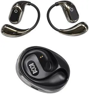 Open Ear Headphones Wireless Bluetooth 5.4, OWS Earphones Wireless Earbuds with Earhooks and Mic, IPX5 Waterproof, 64H Range, Out of Ear Earbuds for Sports Running Workout Driving (Black) Open Ear Headphones Wireless Bluetooth 5.4, OWS Earphones Wireless Earbuds with Earhooks and Mic, IPX5 Waterproof, 64H Range, Out of Ear Earbuds for Sports Running Workout Driving (Black)