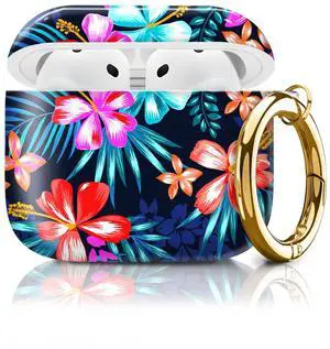 Compatible with AirPod 4th Generation Case Cover with Keychain, Full Protective Shockproof Wireless Headphone Case for Women Men Girl (Colorful Flowers) Compatible with AirPod 4th Generation Case Cover with Keychain, Full Protective Shockproof Wireless Headphone Case for Women Men Girl (Colorful Flowers)