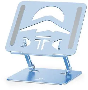 Z-Shaped Laptop Stand for Desk Fits 10"-16" Notebook, Sky Blue | Adjustable Ergonomic Riser With Portable Folding Design for Comfortable Desk Work, Fit for MacBook, Dell, Acer and HP Laptops Z-Shaped Laptop Stand for Desk Fits 10"-16" Notebook, Sky Blue | Adjustable Ergonomic Riser With Portable Folding Design for Comfortable Desk Work, Fit for MacBook, Dell, Acer and HP Laptops