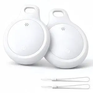 Bluetooth Tracker Works with Apple Find My & Android Find Hub Key Finder for Keys & Pet Collar, No Monthly Fee, Loud Alarm, Replaceable Battery(2 Pack, White) Bluetooth Tracker Works with Apple Find My & Android Find Hub Key Finder for Keys & Pet Collar, No Monthly Fee, Loud Alarm, Replaceable Battery(2 Pack, White)