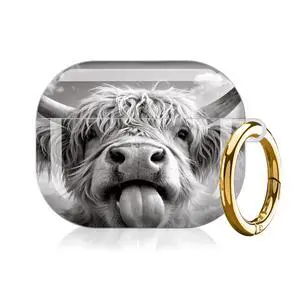 Compatible with AirPod Pro 3rd Gen(2025) Case,Protective Case for AirPod Pro 3rd Gen, Shockproof with Carabiner, Wireless Charging Compatible for Women Men(Highland Cow) Compatible with AirPod Pro 3rd Gen(2025) Case,Protective Case for AirPod Pro 3rd Gen, Shockproof with Carabiner, Wireless Charging Compatible for Women Men(Highland Cow)