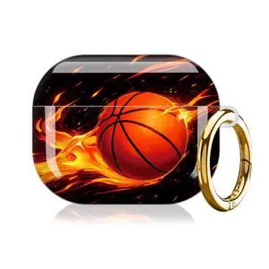 Compatible with AirPod Pro 3rd Gen(2025) Case,Protective Case for AirPod Pro 3rd Gen, Shockproof with Carabiner, Wireless Charging Compatible for Women Men(Basketball) Compatible with AirPod Pro 3rd Gen(2025) Case,Protective Case for AirPod Pro 3rd Gen, Shockproof with Carabiner, Wireless Charging Compatible for Women Men(Basketball)