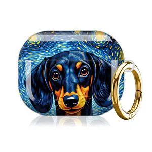 Compatible with AirPod Pro 3rd Gen(2025) Case,Protective Case for AirPod Pro 3rd Gen, Shockproof with Carabiner, Wireless Charging Compatible for Women Men(Starry Night Dog) Compatible with AirPod Pro 3rd Gen(2025) Case,Protective Case for AirPod Pro 3rd Gen, Shockproof with Carabiner, Wireless Charging Compatible for Women Men(Starry Night Dog)