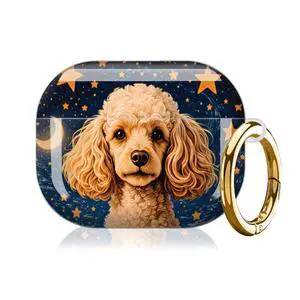 Compatible with AirPod Pro 3rd Gen(2025) Case,Protective Case for AirPod Pro 3rd Gen, Shockproof with Carabiner, Wireless Charging Compatible for Women Men(Starry Night Poodle) Compatible with AirPod Pro 3rd Gen(2025) Case,Protective Case for AirPod Pro 3rd Gen, Shockproof with Carabiner, Wireless Charging Compatible for Women Men(Starry Night Poodle)