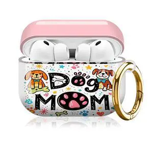 Compatible with AirPod Pro 3rd Gen(2025) Case,Protective Case for AirPod Pro 3rd Gen, Shockproof with Carabiner, Wireless Charging Compatible for Women Men(Dog Mom) Compatible with AirPod Pro 3rd Gen(2025) Case,Protective Case for AirPod Pro 3rd Gen, Shockproof with Carabiner, Wireless Charging Compatible for Women Men(Dog Mom)