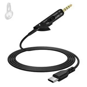 USB C Replacement Audio Cable for Bose QuietComfort 15, QC 15, QC 2 Headphone for iPhone 17 16 15, Laptop, Headphone Extension Cable (6 FT, 1.8M) USB C Replacement Audio Cable for Bose QuietComfort 15, QC 15, QC 2 Headphone for iPhone 17 16 15, Laptop, Headphone Extension Cable (6 FT, 1.8M)