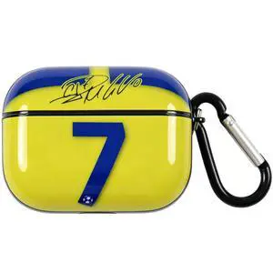 No. 7 Jersey Bluetooth Headphone Protective Case Compatible with Apple AirPods Pro 2nd and 1st, Silicone Hard Shell with Carabiner (Black, AI-NASSR) No. 7 Jersey Bluetooth Headphone Protective Case Compatible with Apple AirPods Pro 2nd and 1st, Silicone Hard Shell with Carabiner (Black, AI-NASSR)
