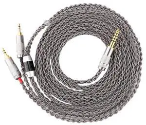 4.4mm to Dual 3.5mm / 2.5mm Male Cable Compatible for Hifiman HE4XX HE400S, HE-400i Headphones 8 Core Braided Silver Plated Replacement Audio Upgrade Cable 2M (4.4mm to Dual 2.5mm Male) 4.4mm to Dual 3.5mm / 2.5mm Male Cable Compatible for Hifiman HE4XX HE400S, HE-400i Headphones 8 Core Braided Silver Plated Replacement Audio Upgrade Cable 2M (4.4mm to Dual 2.5mm Male)