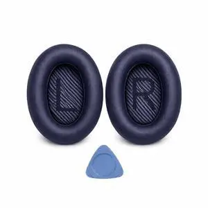 Replacement Ear Pads for Bose QC35 and QC35 II | Soft Protein Leather Ear Cushions with Noise Isolation, Memory Foam, Extra Durability Replacement Ear Pads for Bose QC35 and QC35 II | Soft Protein Leather Ear Cushions with Noise Isolation, Memory Foam, Extra Durability