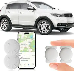 Tracker Device for Vehicles,2PCS Mini Hidden Car Tracker with Magnetic Case,No Monthly Fee Real Time GPS Car Tracker Works with Apple Find My (iOS Only) (White,2PCS) Tracker Device for Vehicles,2PCS Mini Hidden Car Tracker with Magnetic Case,No Monthly Fee Real Time GPS Car Tracker Works with Apple Find My (iOS Only) (White,2PCS)