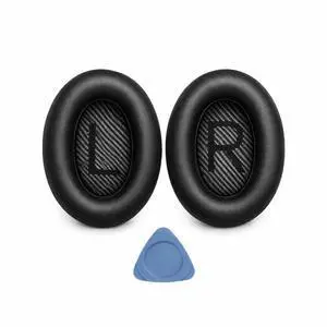 Replacement Ear Pads for Bose QC35 and QC35 II | EarPads Cushions with Noise Isolation Memory Foam, Softer Protein Leather, Added Thickness Replacement Ear Pads for Bose QC35 and QC35 II | EarPads Cushions with Noise Isolation Memory Foam, Softer Protein Leather, Added Thickness