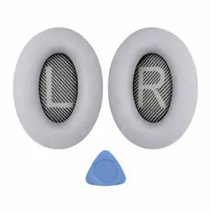 Replacement Ear Pads for Bose QC35 and QC35 II | Soft Protein Leather Ear Cushions with Noise Isolation, Memory Foam, Extra Durability Replacement Ear Pads for Bose QC35 and QC35 II | Soft Protein Leather Ear Cushions with Noise Isolation, Memory Foam, Extra Durability