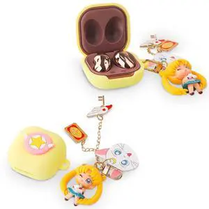 Case for Samsung Galaxy Buds FE(2023) / Buds2 Pro(2022) / Buds 2(2021) / Buds Pro(2021) / Buds Live(2020) Earbuds with Doll Lanyard, Cute Cartoon Skin Design, Silicone Wireless Cover Case for Samsung Galaxy Buds FE(2023) / Buds2 Pro(2022) / Buds 2(2021) / Buds Pro(2021) / Buds Live(2020) Earbuds with Doll Lanyard, Cute Cartoon Skin Design, Silicone Wireless Cover