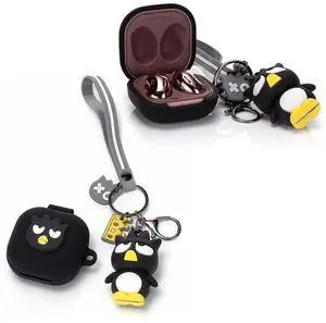 Case for Samsung Galaxy Buds FE(2023) / Buds2 Pro(2022) / Buds 2(2021) / Buds Pro(2021) / Buds Live(2020) Earbuds with Doll Lanyard, Cute Cartoon Skin Design, Silicone Wireless Cover Case for Samsung Galaxy Buds FE(2023) / Buds2 Pro(2022) / Buds 2(2021) / Buds Pro(2021) / Buds Live(2020) Earbuds with Doll Lanyard, Cute Cartoon Skin Design, Silicone Wireless Cover